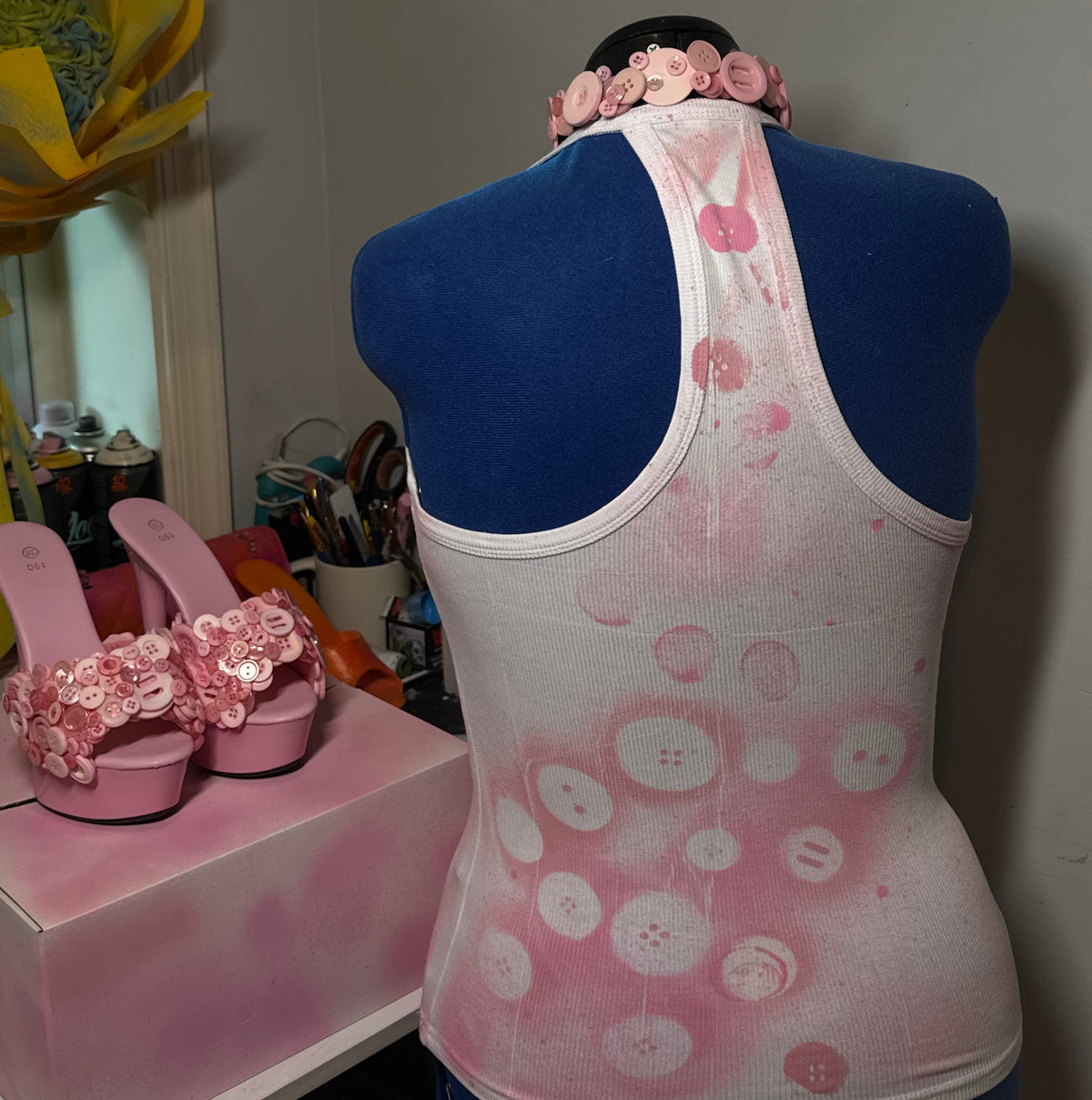 Button Tank Top