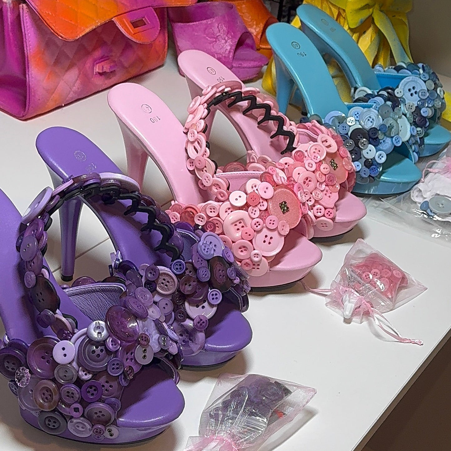 Create Your Own Button Pumps + Custom Head Band